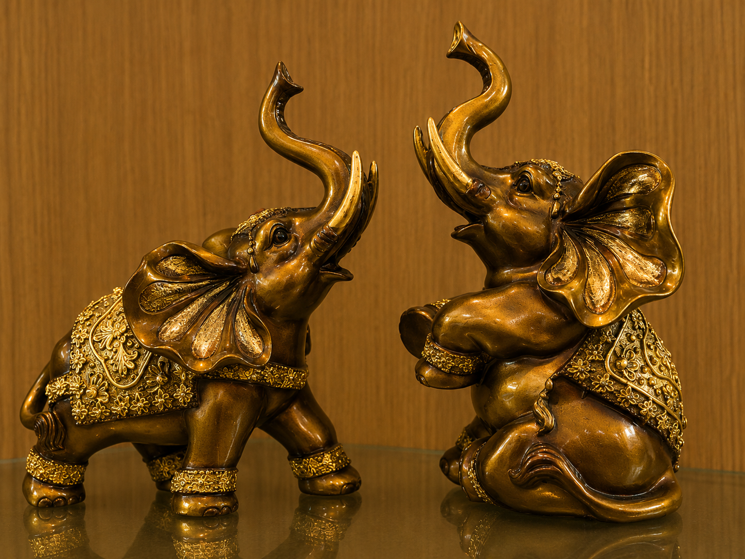ChatGPT Image Jun 4, 2026, 05_42_32 PM Decorative Elephant Figurine Set – Symbol of Wisdom, Prosperity & Good Fortune - Image 1